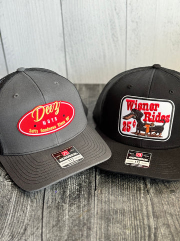 Deez nuts/wiener rides custom hats