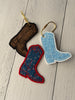 Custom cowboy boot bag tag