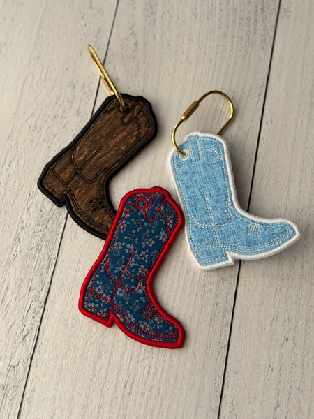Custom cowboy boot bag tag