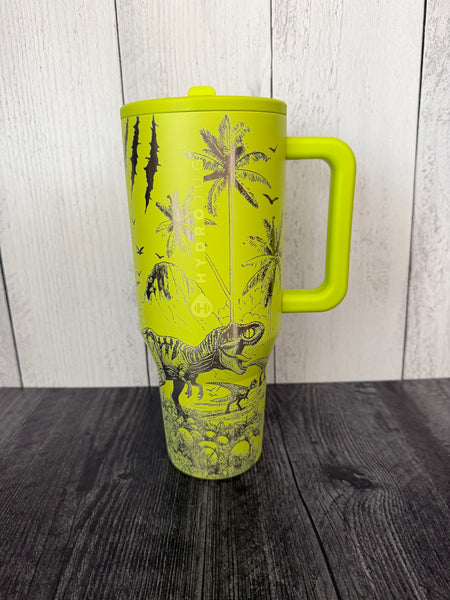 Small flaw Dinos 40oz lime hydro