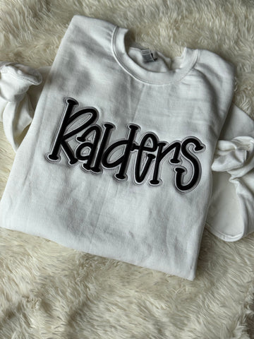 Custom 3D puff design - gildan crewneck