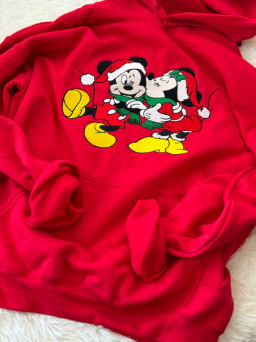 Christmas Mouse Cheer Gildan Crewneck Sweatshirt