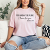 For I know the plan  - comfort colors