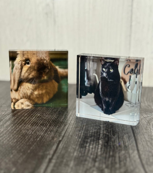 Custom UV printed acrylic photo blocks