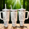 40oz off brand rainbow full wrap tumbler - gift idea