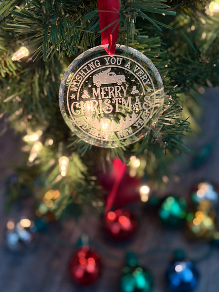 Crystal Sandblasted Ornaments