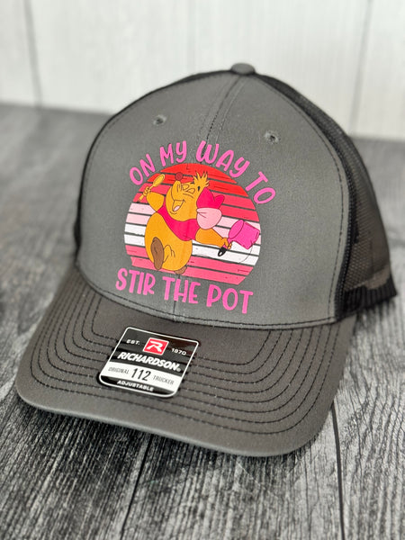 Custom color hats center design