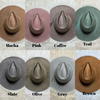 Custom engraved wide brim fedora hats