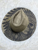 Custom engraved wide brim fedora hats