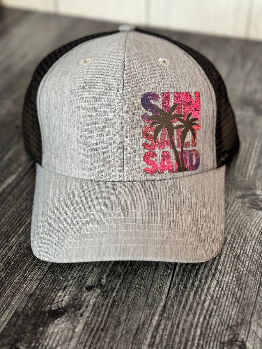 Sun salt sand custom hat – KNP Creations