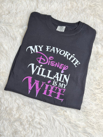 My favorite villain large tshirt
