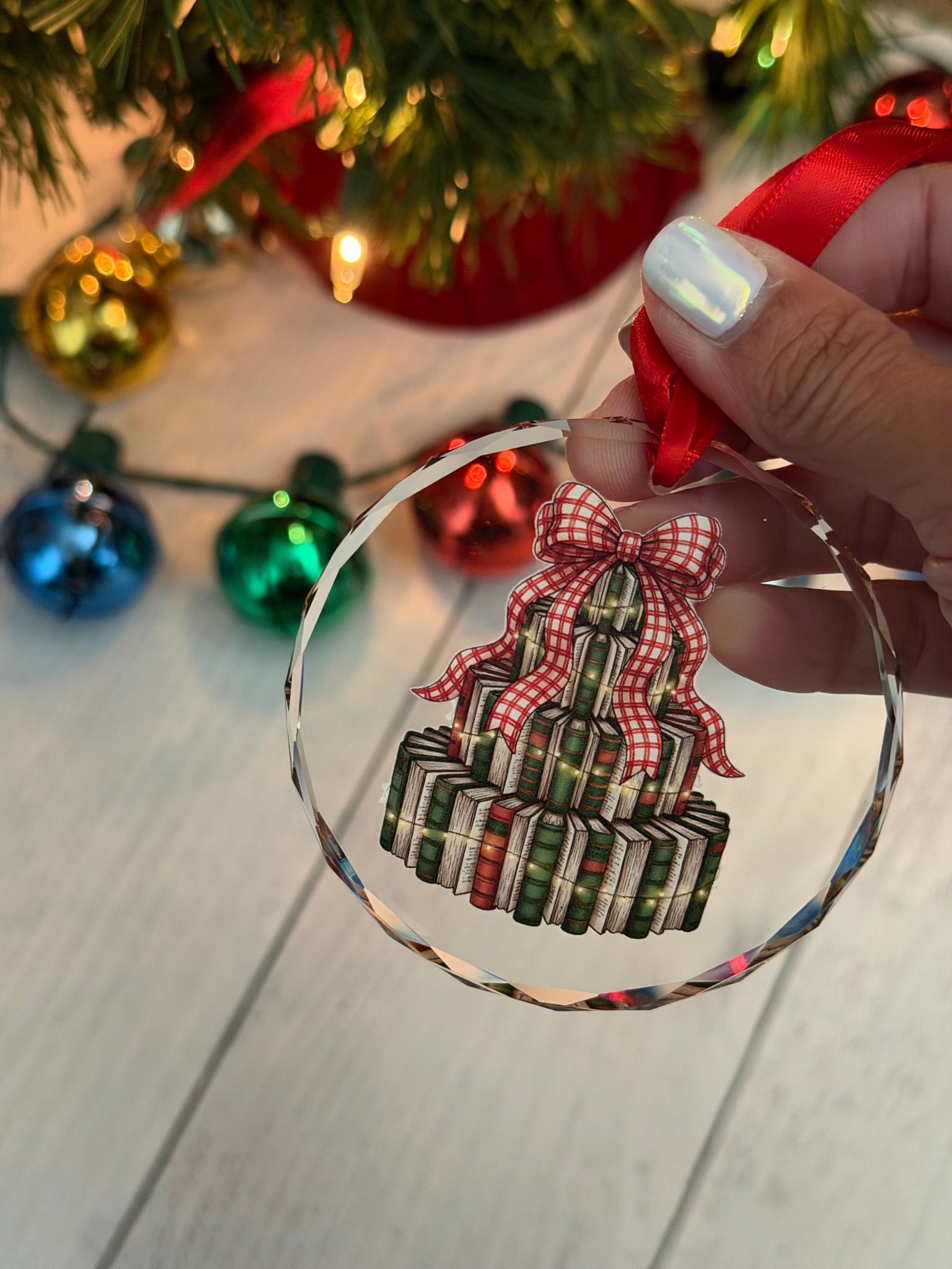 Crystal UV printed Ornaments