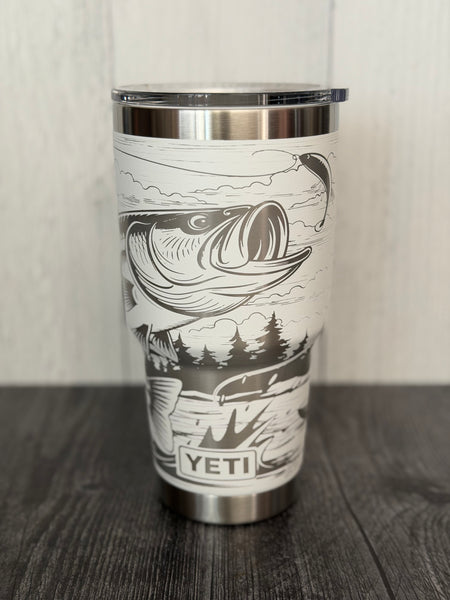 RTS 30oz rambler - fishing