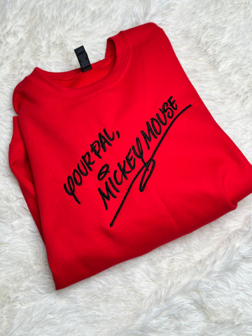 Mr mouse large crewneck - Gildan