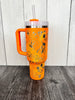 Custom tie dyed 40 ounce boo to you goldenrod #1
