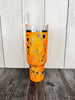 Custom tie dyed 40 ounce boo to you goldenrod #2