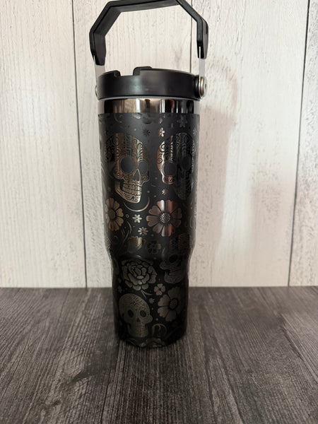 Flaw blacked out sugar skulls 30oz off brand iceflow
