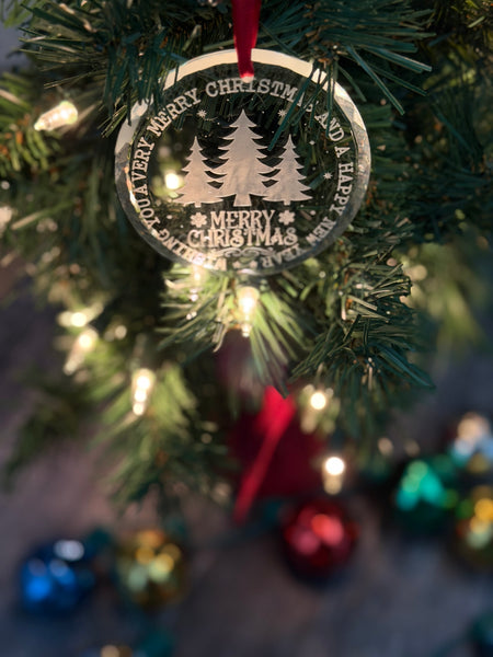 Crystal Sandblasted Ornaments