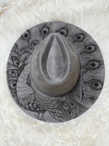 RTS peacock hat - slate