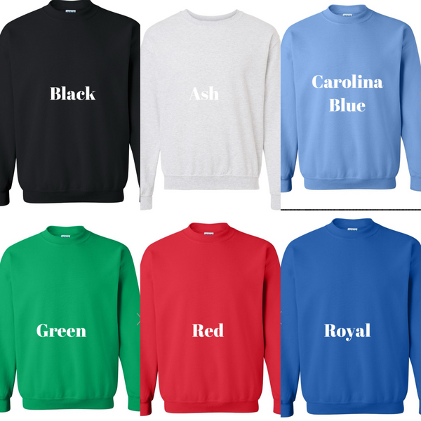 Custom 3D puff design - gildan crewneck