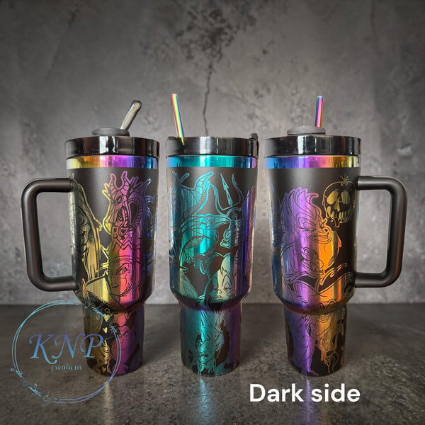 40oz off brand rainbow full wrap tumbler - gift idea