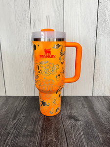 Custom tie dyed 40 ounce boo to you goldenrod #2