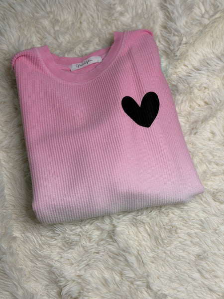 RTS ombré corded crew