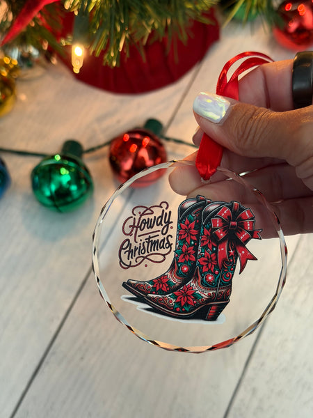 Crystal UV printed Ornaments