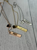Custom bar w/heart necklace