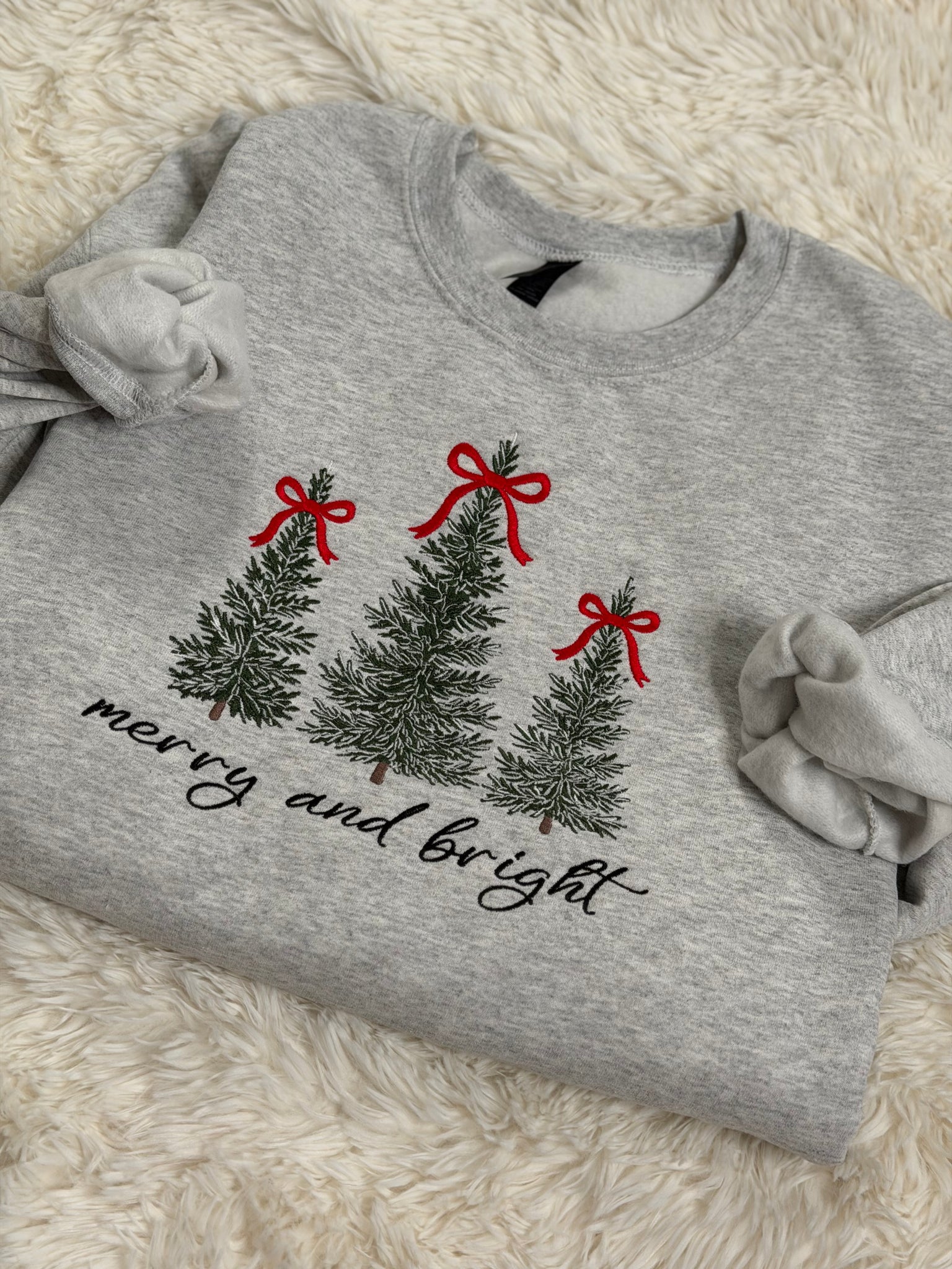 Merry & bright crewneck - gildan