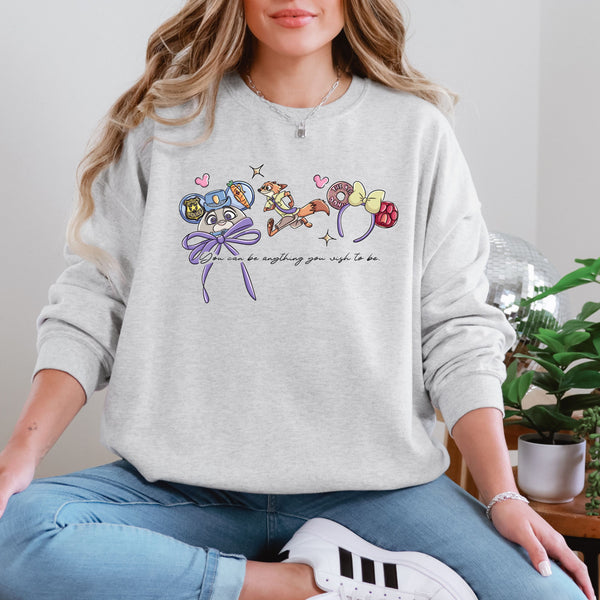 Ear Hat Collection Crewneck  - Gildan