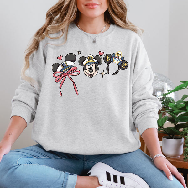 Ear Hat Collection Crewneck  - Gildan