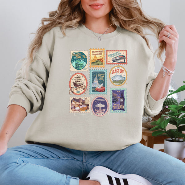 Magic Stamps Crewneck  - Gildan