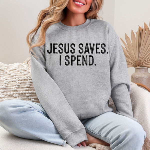 Jesus saves Crewneck  - Gildan