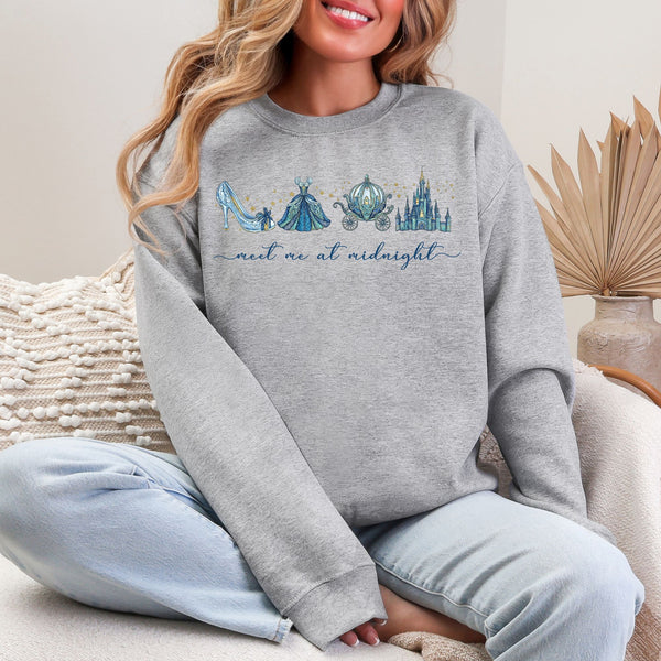 Meet me at midnight Crewneck  - Gildan