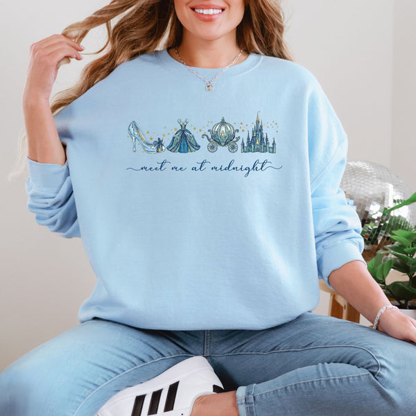 Meet me at midnight Crewneck  - Gildan