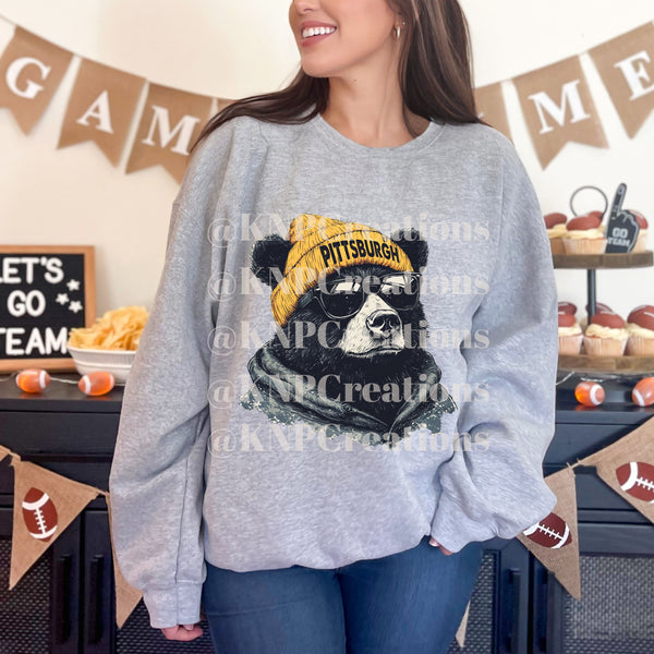 Retro football Sweatshirt  - Gildan