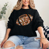 Floral football Sweatshirt  - Gildan