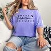 Make heaven crowded embroided comfort colors T-shirt