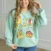 Mint corded crew