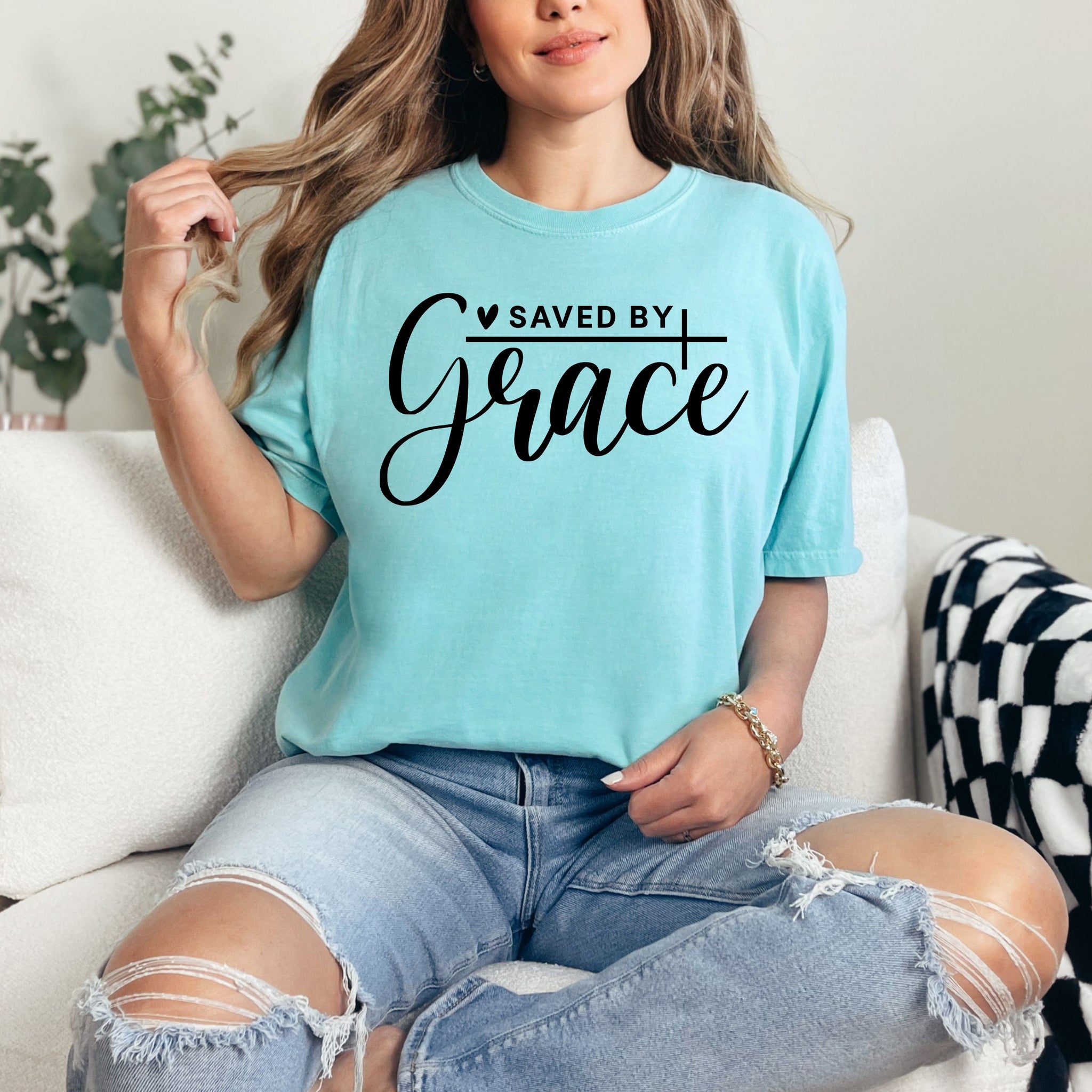 Saved by grace  - comfort colors