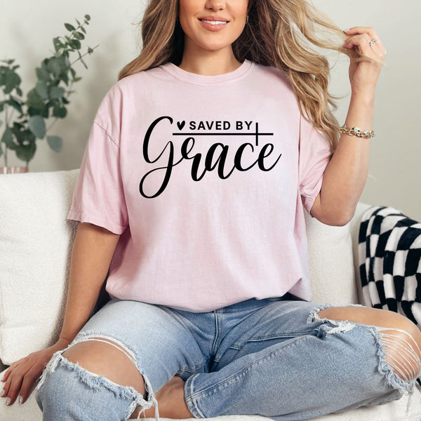 Saved by grace  - comfort colors
