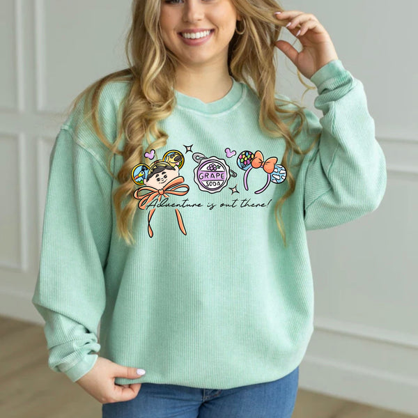 Mint corded crew