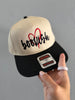 Bookish embroidered hat
