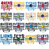 Retro Football Teams  - comfort colors