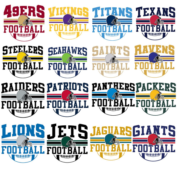 Retro Football Teams  - comfort colors