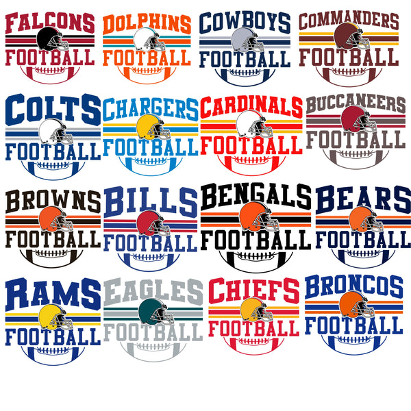 Retro Football Teams  - comfort colors