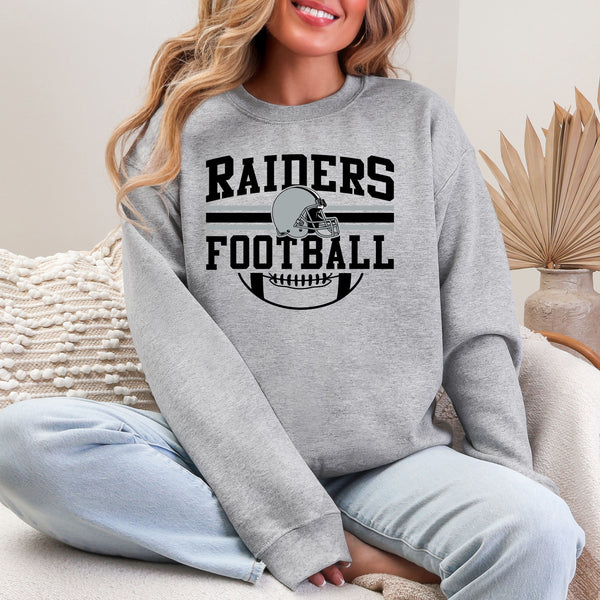 Retro Football Team Crewneck  - Gildan
