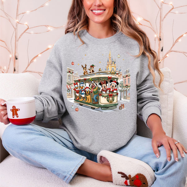 Christmas Trolley Crewneck  - Gildan