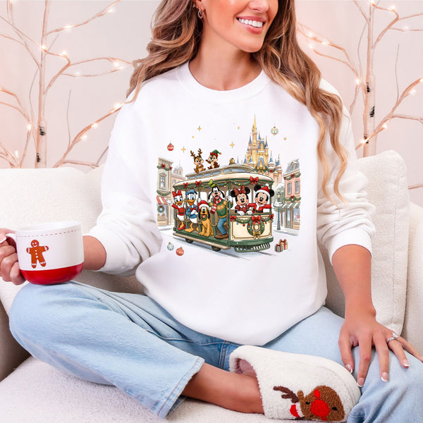 Christmas Trolley Crewneck  - Gildan